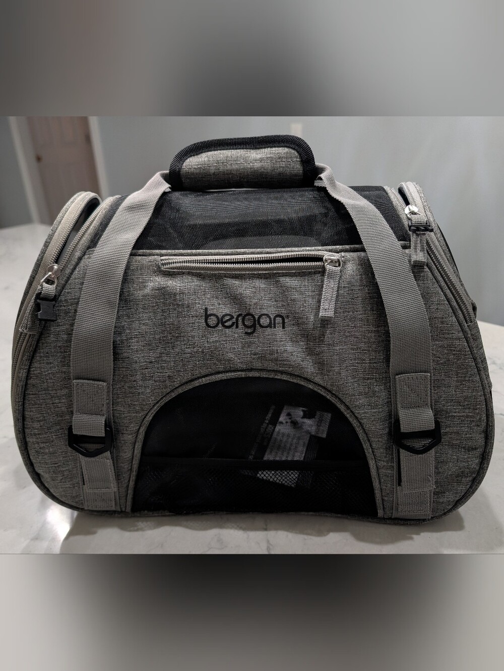 Men’s Gray Travel & Pet Carrier Duffel Bag